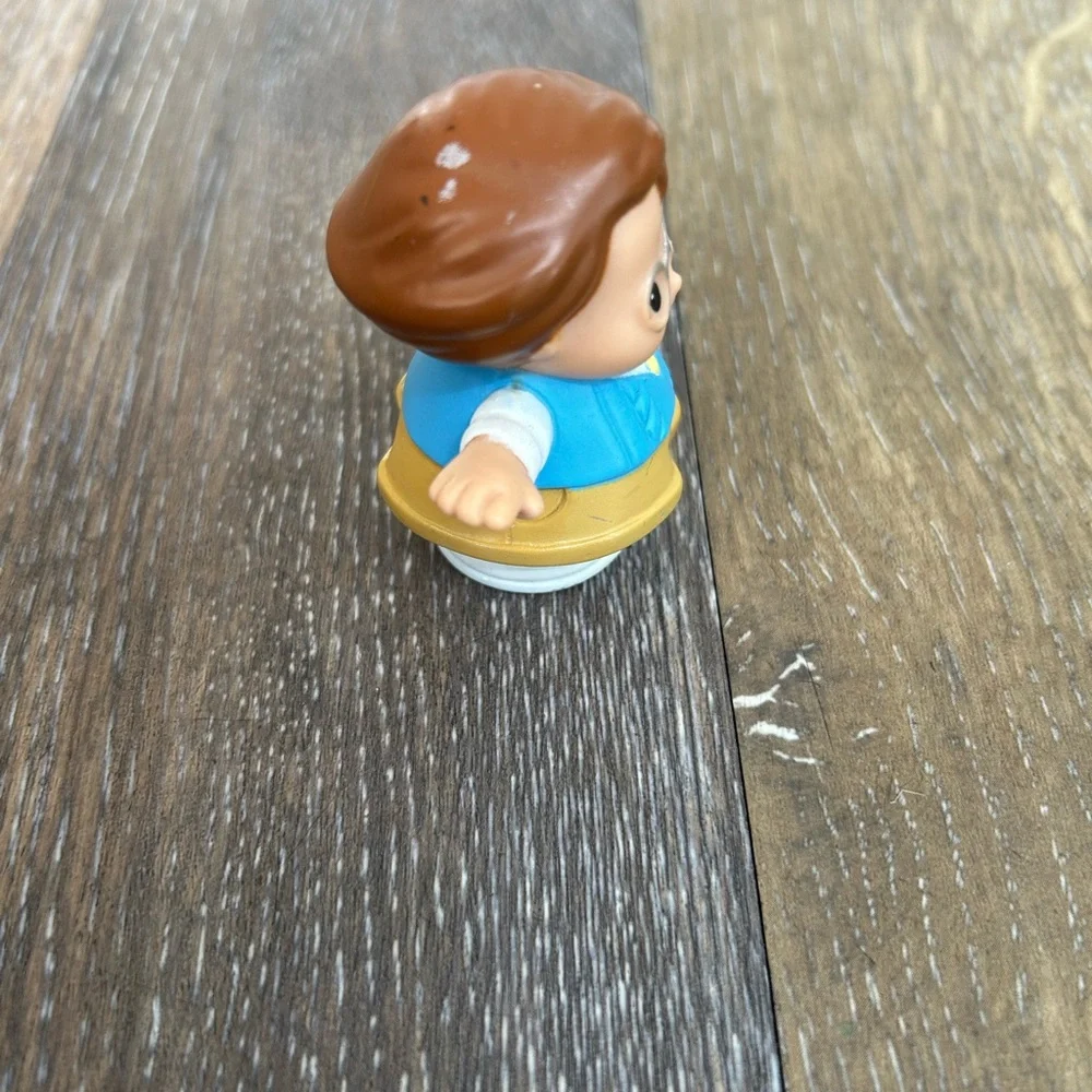 Little People Figures:Male with Glasses, cell Phone, Blue Vest (2001) as is